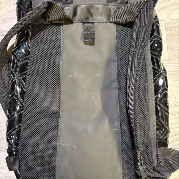 Black Adidas Geometric Mesh Backpack - Picture 3 of 5